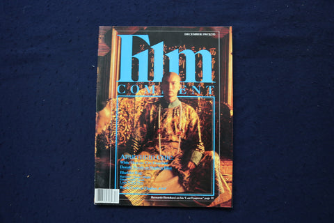 1987 DECEMBER FILM COMMENT MAGAZINE - BERNARDO BERTOLUCCI COVER - E 19050