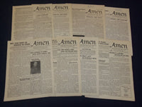 1952-1961 AMEN+ NEWSLETTER MAGAZINE LOT OF 22 ISSUES - O 2305A