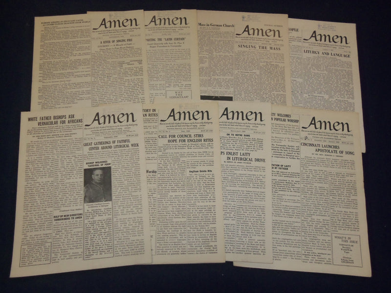 1952-1961 AMEN+ NEWSLETTER MAGAZINE LOT OF 22 ISSUES - O 2305A