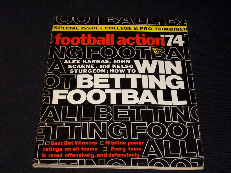 1974 FOOTBALL ACTION '74 MAGAZINE - WIN BETTING FOOTBALL COVER - E 7939