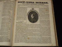 1826-1827 NEW YORK MIRROR AND LADIES GAZETTE BOUND VOLUME NO. 4 - KD 4675N
