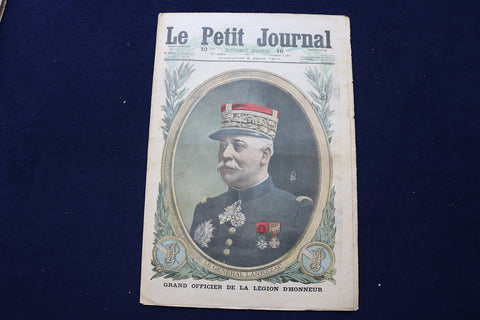 1917 AUG 5 LE PETIT JOURNAL SUPPLEMENT ILLUSTRE MAGAZINE - GEN LANREZAC- NP 8815