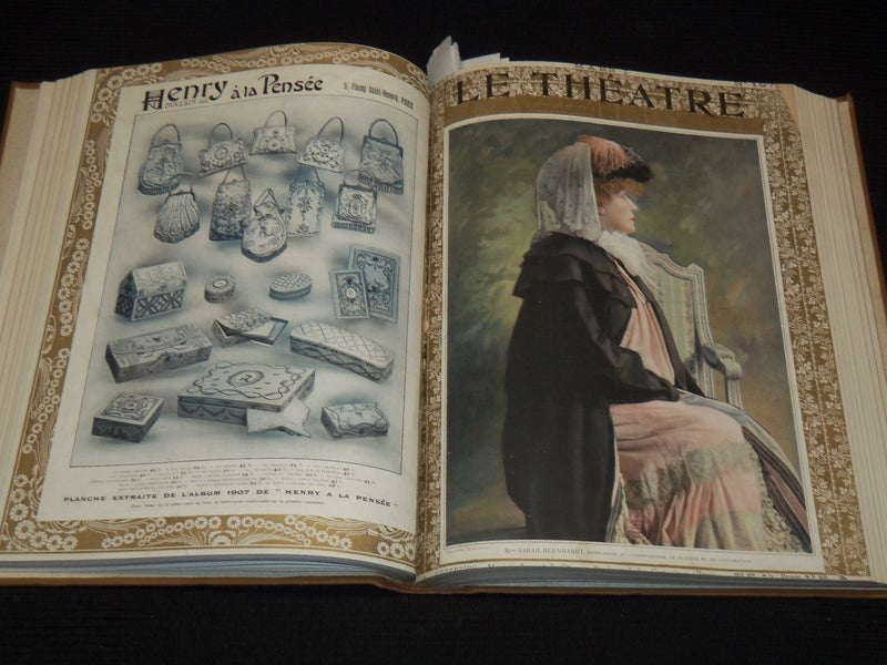 1907 JANUARY-JUNE LE THEATRE MAGAZINE BOUND VOLUME - 12 ISSUES - KD 2278J