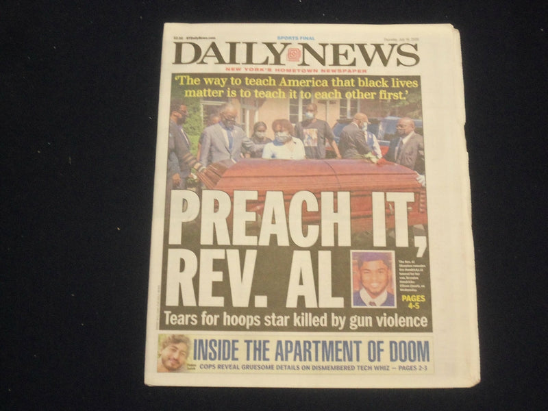2020 JULY 16 NEW YORK DAILY NEWS NEWSPAPER - BRANDON HENDRICKS-ELLISON KILLED