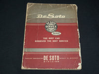 1950'S DE SOTO SHOP MANUAL MODELS S-13, S-14 & S-15 - SOFTCOVER - R 706Q