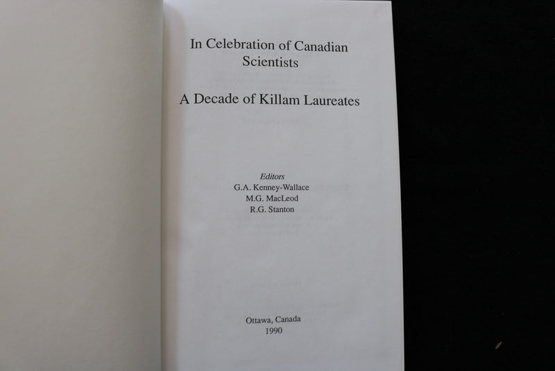 1990 IN CELEBRATION OF CANADIAN SCIENTISTS HARDCOVER BOOK - KD 9793