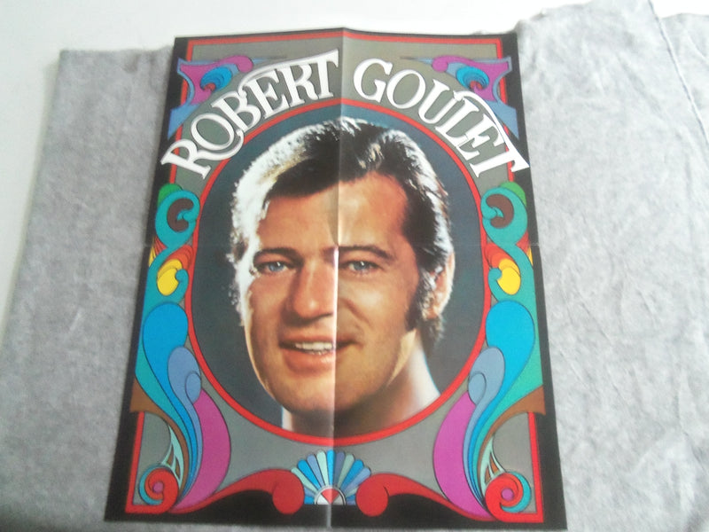 ROBERT GOULET BROCHURE - STAGE - TV - MOVIES - FOLD-OUT POSTER INCLUDED - J 7692