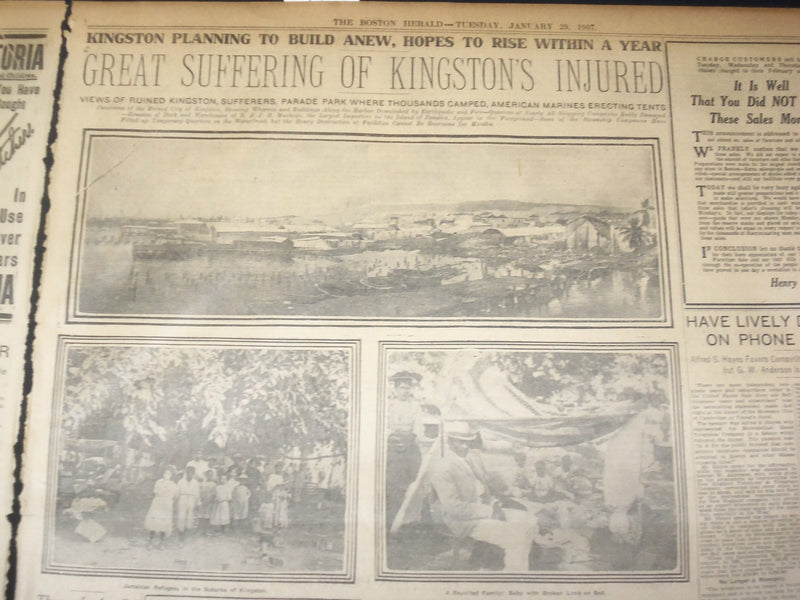 1907 JANUARY 29 THE BOSTON HERALD - HARRY THAW JURY IS NEARING COMPLETION- BH 25