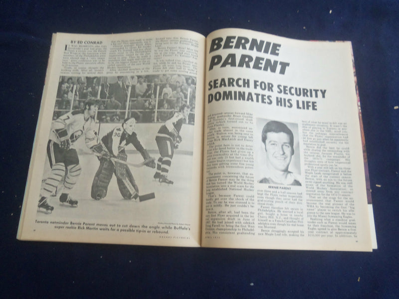 1972 APRIL HOCKEY PICTORIAL MAGAZINE - PETER MAHOVLICH COVER - ST 200X