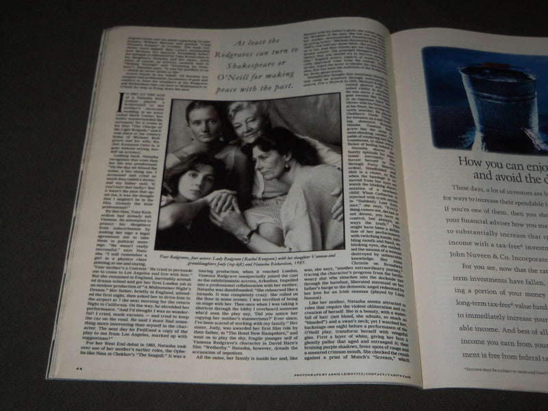 1993 JUNE 6 NEW YORK TIMES MAGAZINE SECTION - NATASHA RICHARDSON - J 3071