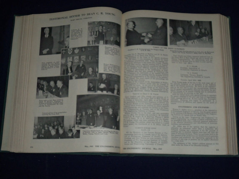 1942 THE ENGINEERING JOURNAL BOUND VOLUME NO. 25 - NICE ADS + COVERS - KD 1405
