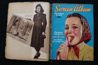 1930'S MOVIE STARS SCRAPBOOK, LOADED - GINGER ROGERS - HUMPHREY BOGART - E 24900