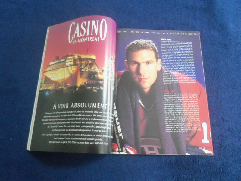 1999-2000 LES CANADIENS MAGAZINE - TREVOR LINDEN - FRENCH TEXT - F 253Y