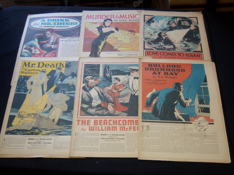 1935 PHILADELPHIA RECORD BOOK OF THE WEEK CLUB SUPPLEMENTS LOT OF 22 - NP 2399U