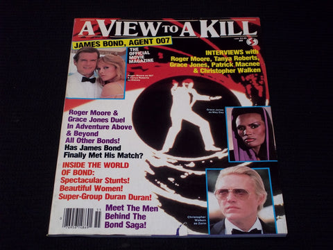 1985 A VIEW TO A KILL MAGAZINE - ROGER MOORE JAMES BOND FRONT COVER - E 13832