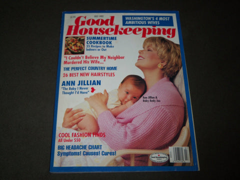 1992 JULY GOOD HOUSEKEEPING MAGAZINE - ANN JILLIAN COVER - B 2817