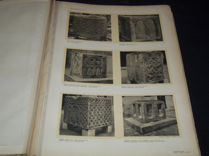 1912 L' ART BISANTINA IN ITALIA VOLUME BY A. COLASANTI - 100 PLATES - Z 261
