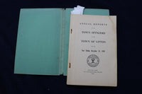 1929 UPTON TOWN OFFICERS ANNUAL REPORT SOFTCOVER BOOK - K 873