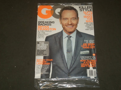 2013 AUGUST GQ MAGAZINE - BRYAN CRANSTON COVER - B 2854