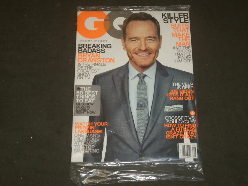 2013 AUGUST GQ MAGAZINE - BRYAN CRANSTON COVER - B 2854