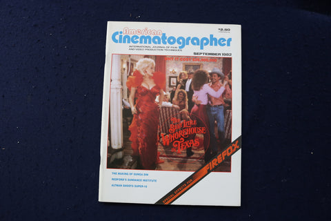 1982 SEP AMERICAN CINEMATOGRAPHER MAGAZINE - LITTLE WHOREHOUE IN TEXAS - E 17700