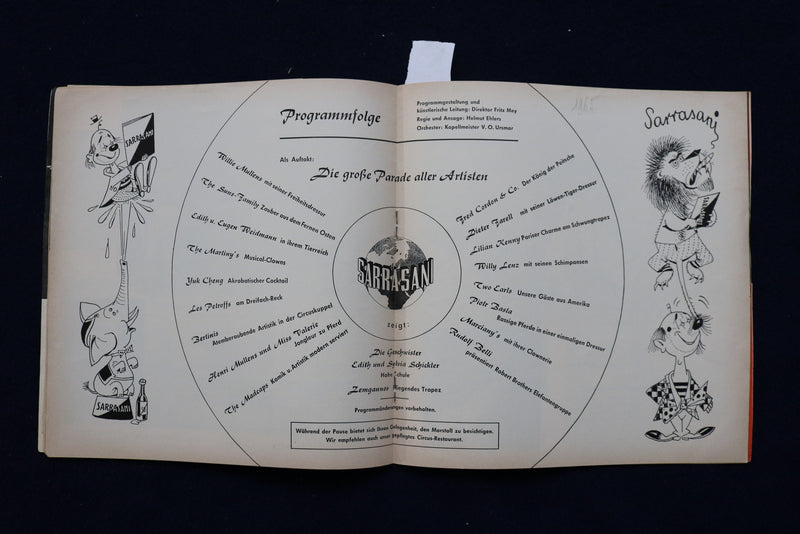 1965 CIRCUS SARRASANI PROGRAM - SOFTCOVER - DUTCH TEXT - K 498