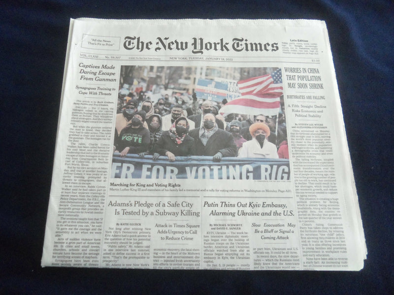 2022 JANUARY 18 NEW YORK TIMES -WORRIES IN CHINA THAT POPLUATION MAY SOON SHRINK
