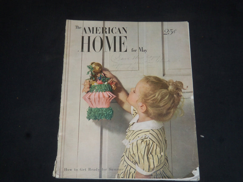 1949 MAY THE AMERICAN HOME MAGAZINE - NICE COVER, STORIES & PHOTOS - SP 7120