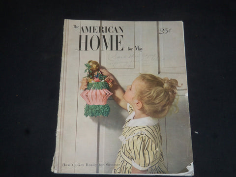 1949 MAY THE AMERICAN HOME MAGAZINE - NICE COVER, STORIES & PHOTOS - SP 7120