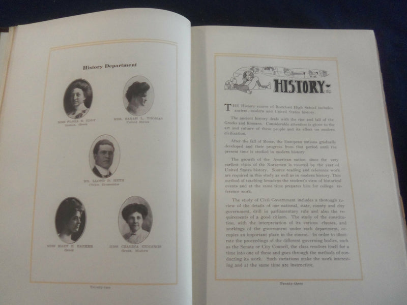 1911 THE ANNUAL ROCKFORD HIGH SCHOOL YEARBOOK - ROCKFORD, ILLINOIS - YB 2590