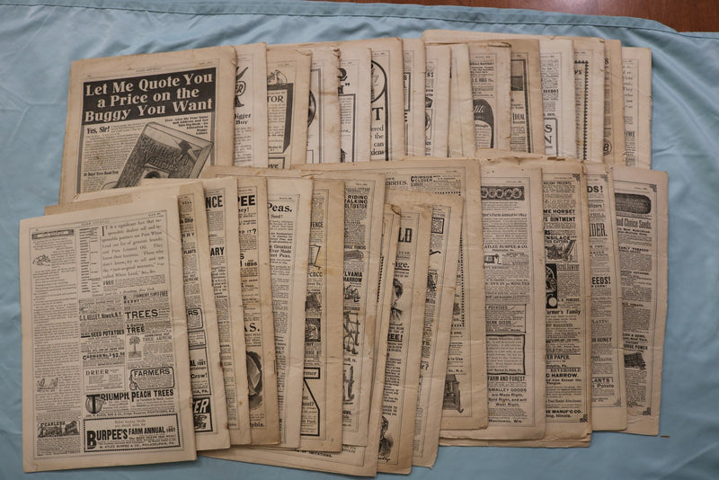 1882-1914 THE FARM JOURNAL - LOT OF 30 - O 3961