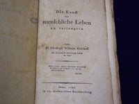 1797 DIE KUNST DAS MENSCHLICHE LEBEN ZU VERLANGERN BY C. HUUFELAND - KD 3490G