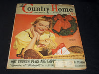 1939 DECEMBER THE COUNTRY HOME MAGAZINE - GOODWILL GIFTS FRONT COVER - E 5729