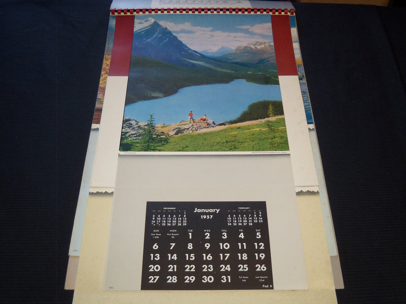 1957 SUPERIOR GIFT LINE HANGERS CALENDAR SALESMAN SAMPLE SHEETS BOOK - C 7