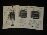 1953-1954 THE CLEVELAND ORCHESTRA PROGRAM LOT OF 3 - SIGNED - SENOFSKY - J 5344