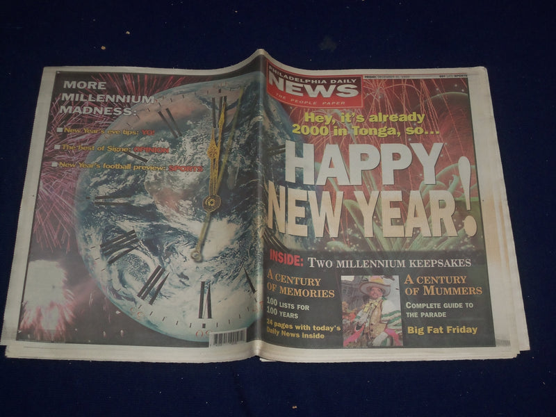 1999 DEC 31 PHILADELPHIA DAILY NEWS - GEORGE HARRISON STABBED - NP 2991