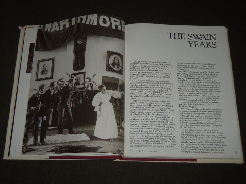 1986 SWARTHMORE COLLEGE AN INFORMAL HISTORY BOOK BY RICHARD J. WALTON - I 1631
