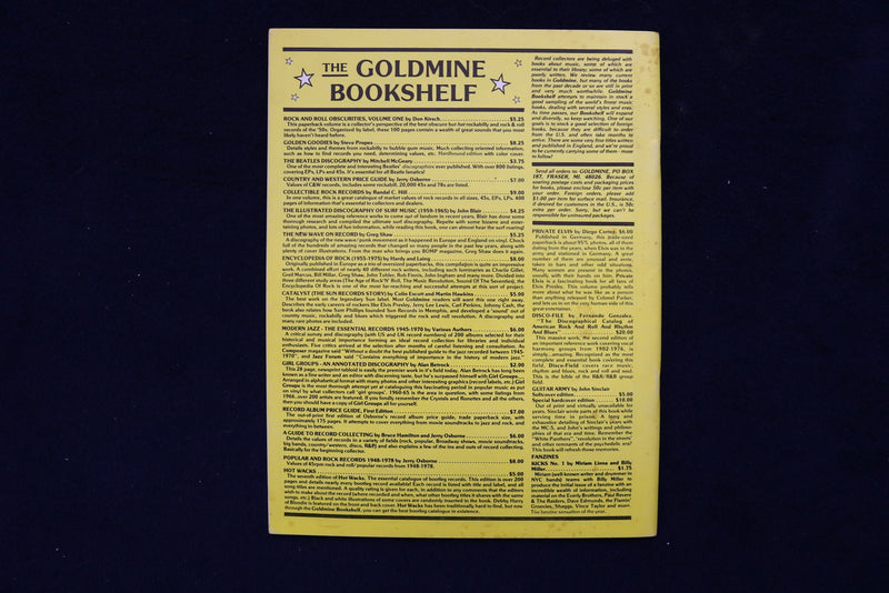 1979 AUGUST GOLDMINE MAGAZINE - BOBBY RYDELL COVER - E 19291