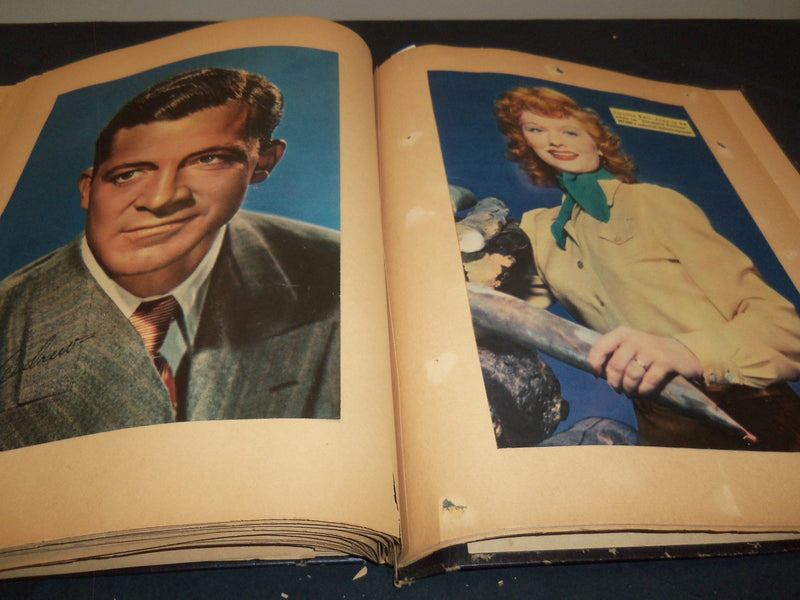 HOLLYWOOD MOVIE STARS SCRAPBOOK - PECK - AUTRY - GREAT PHOTOS - 28A