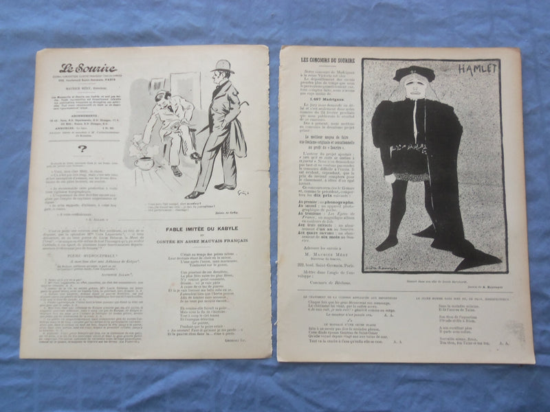 1900 FEB 17 LE SOURIRE MAGAZINE - ILLUSTRATED COMEDY - FRENCH TEXT - SP 4864F