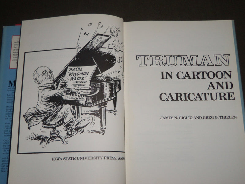 1984 TRUMAN IN CARTOON AND CARICATURE BY GIGLIO & THIELEN BOOK - KD 4718