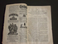 1886-1887 THE ATLANTIC MONTHLY MAGAZINE LOT OF 7 - STORIES & ARTICLES - WR 341A