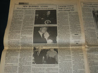 1992 NOVEMBER 4 THE STAR-LEDGER NEWSPAPER - CLINTON ROUTS BUSH - NP 4907