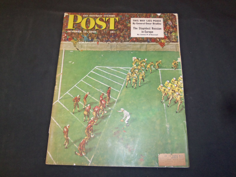 1949 OCTOBER 15 THE SATURDAY EVENING POST MAGAZINE - ILLUSTRATED COVER - SP 5603