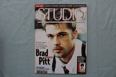 1996 JANUARY STUDIO MAGAZINE - BRAD PITT COVER - FRENCH - E 19520
