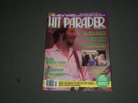1979 OCTOBER HIT PARADER MAGAZINE - PETE TOWNSEND OF THE WHO COVER - SP 7782