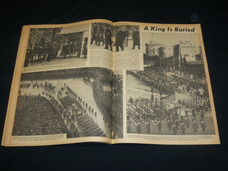 1952 FEBRUARY 16 NEW YORK DAILY NEWS - KING GEORGE VI BURIED - NP 5393
