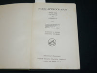 1923 MUSIC APPRECIATION WITH THE VICTROLA FOR CHILDREN HARDCOVER BOOK - KD 2128