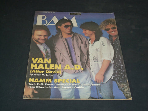 1986 JANUARY 11 BAM MAGAZINE ISSUE NO. 224 - VAN HALEN COVER - SP 2929