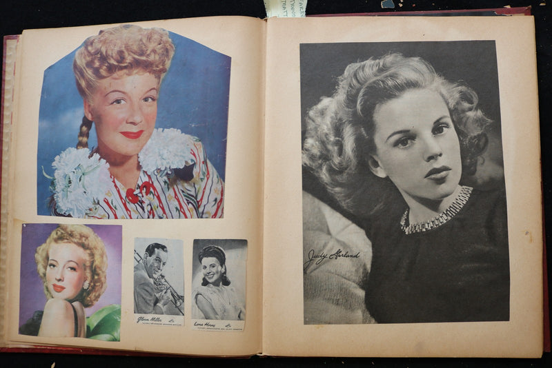 1940'S MOVIE STARS SCRAPBOOK - LANA TURNER - GREER GARSON - E 24933